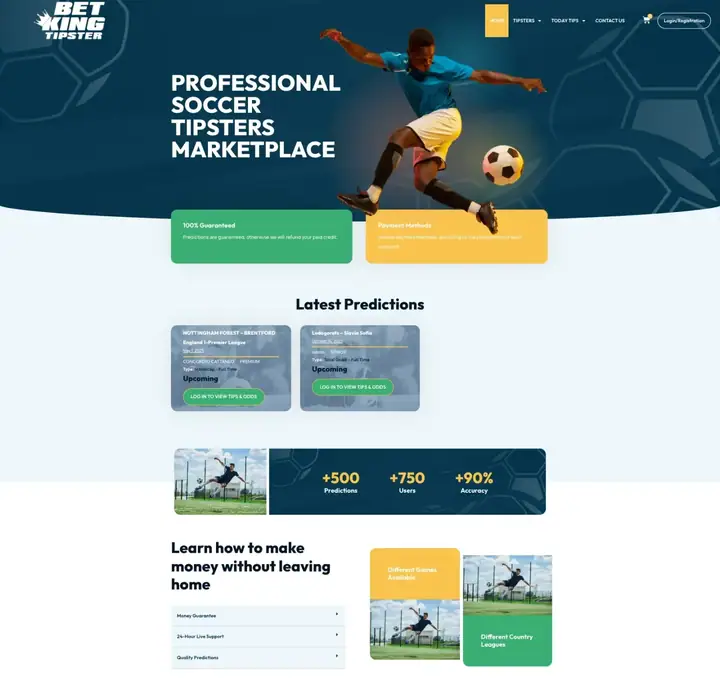 Проект Betkingtipster.com на 88Lab